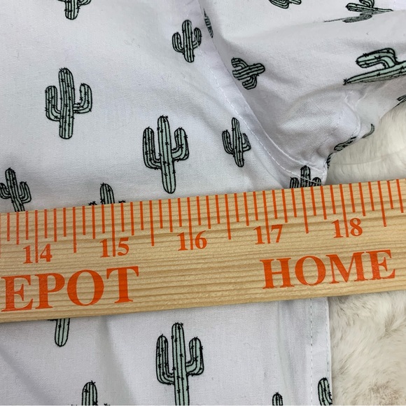 George Men's Slim Fit Cactus Print Button Down Shirt Size XS (30-32) NWT - Picture 6 of 11